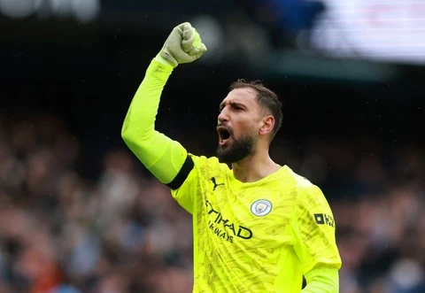 Phản ứng của Donnarumma khi thắng MU