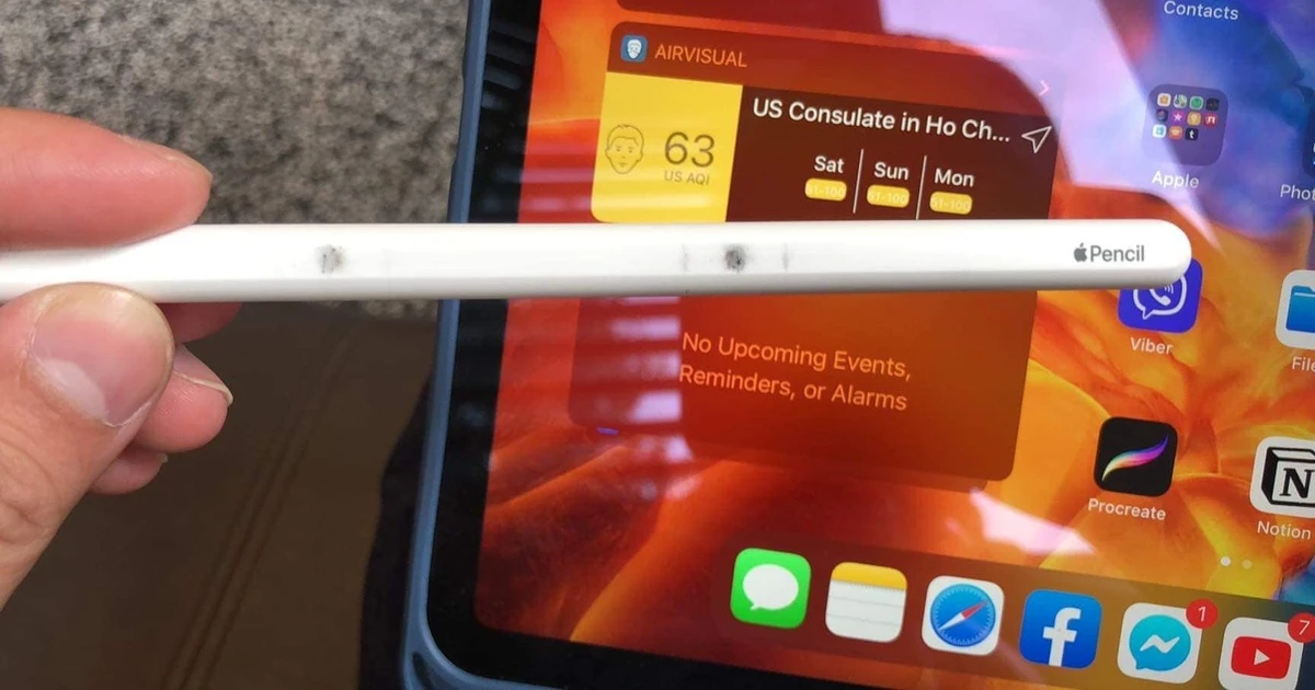 iPad Pro và Pencil Pro bị phản ánh đổi màu, Apple nói gì?
