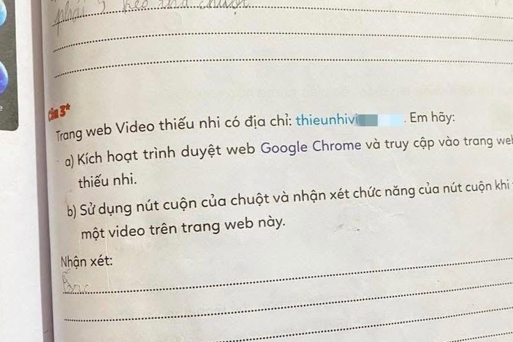 Thông tin mới vụ sách lớp 3 có link dẫn đến web đen