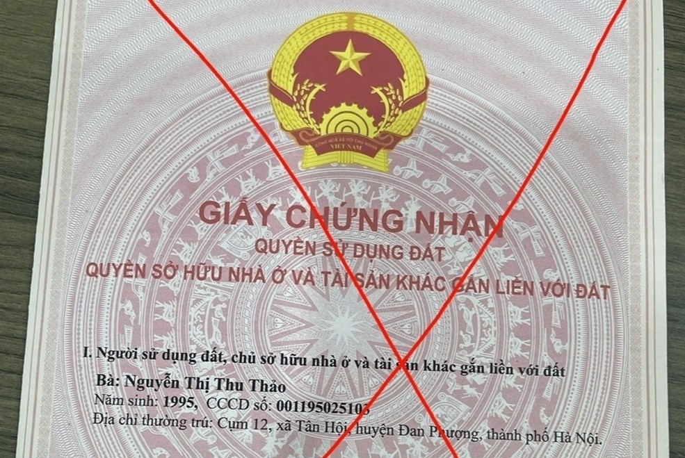 Xuất hiện sổ đỏ giả với thủ đoạn tinh vi