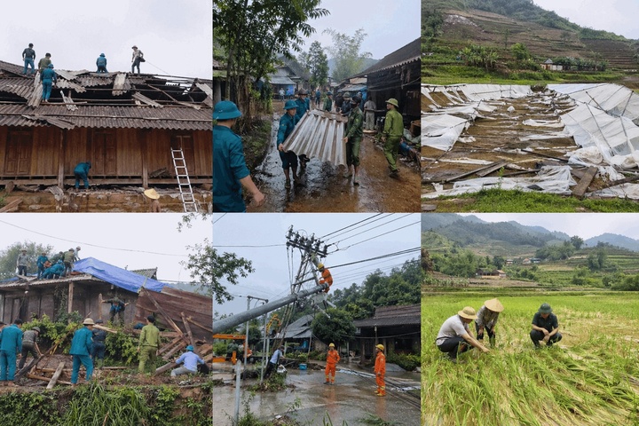 Mưa đá, dông lốc thổi bay 244 mái nhà ở Lào Cai